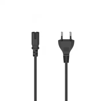Cabo de alimentação Hama 00223272 preto 1,5 m ficha de rede Type-C conector fêmea C7
