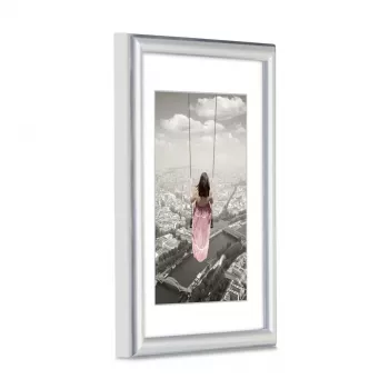 Moldura individual Hama Swing prateado