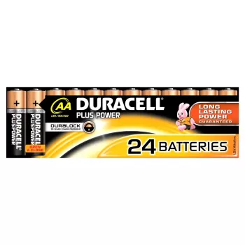 Pilha descartável Duracell Plus Power AA alcalina desempenho fiável