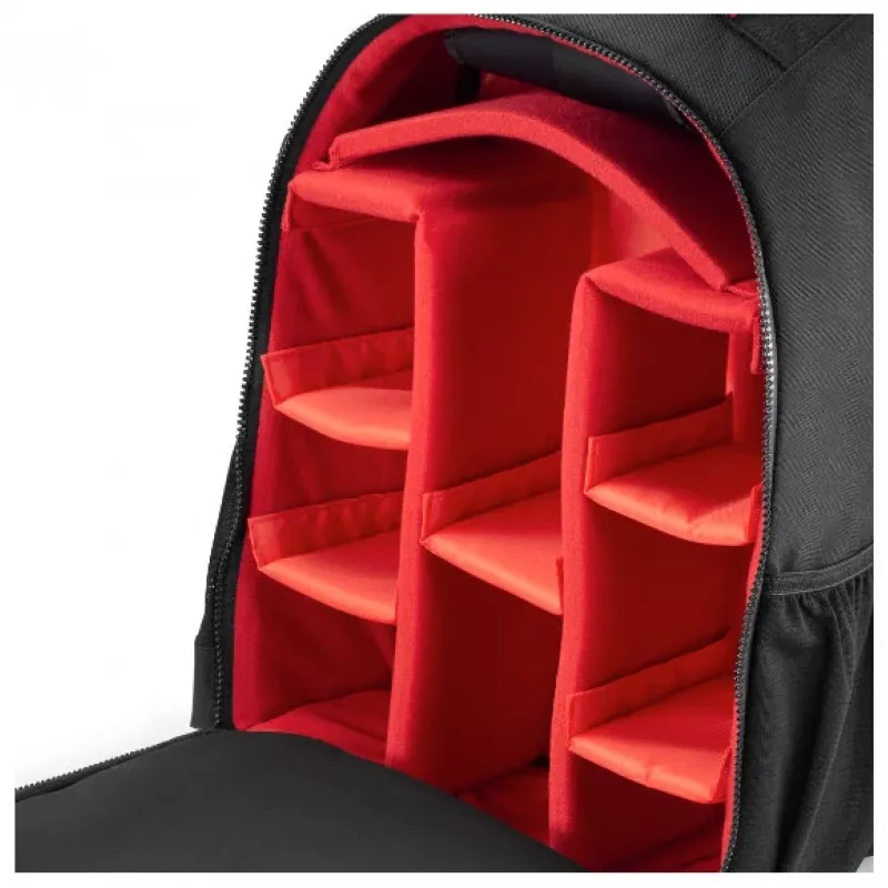 Mochila Hama Ohio preto, vermelho