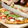 Westmark Pro cortador de pizza, aço inoxidável, cabo de madeira, prateado/castanho