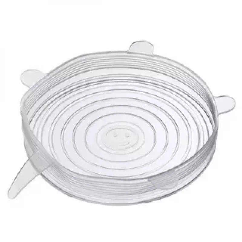 Coberturas alimentares Westmark 23272260 - tampas de silicone transparentes, 6 unid.