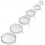 Coberturas alimentares Westmark 23272260 - tampas de silicone transparentes, 6 unid.