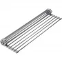 Westmark Home escorredor de loiça de bancada, retangular, aço inoxidável/silicone, cinzento