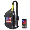 Bolsa de tiracolo Divoom Pixoo preto unissexo 340x90x150 mm ecrã LED