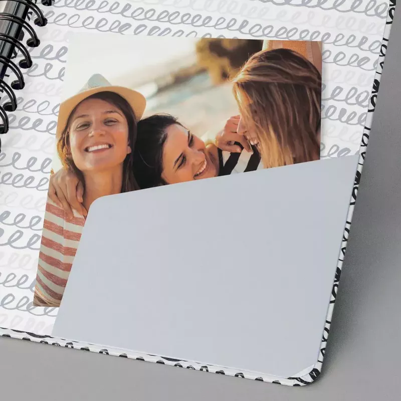 Caderno Sigel Jolie JN623 A5 120 folhas preto menta branco
