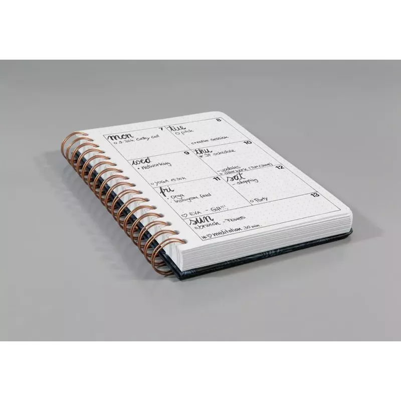 Caderno Sigel Jolie JN623 A5 120 folhas preto menta branco