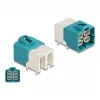 DeLOCK HDMTD conector macho quádruplo angular para placas de circuito impresso