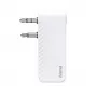 Hama 00014171 transmissor de áudio Bluetooth para aviões e uso universal, 10 h, AUX, branco