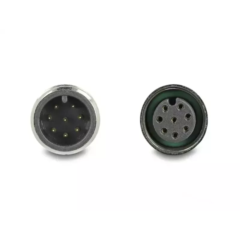 Cabo de rede DeLOCK M12 cabo codificação A 8 pinos ficha macho para conector fêmea Cat5e 2 m preto