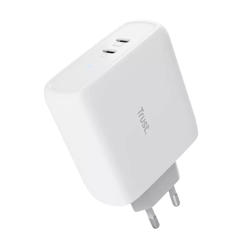 Carregador de interior Trust Maxo 25381 carregamento rápido universal 20V 2xUSB-C
