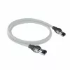 Cabo de rede ACT cinzento 1,5 m S/FTP CAT6A IDC 4PPoE / PoE++ 100 W LSZH sem patilhas, com fichas RJ45