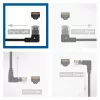 Cabo de rede ACT preto 2 metros U/UTP CAT6A LSZH Slimline com fichas RJ45 90° anguladas à esquerda para direita