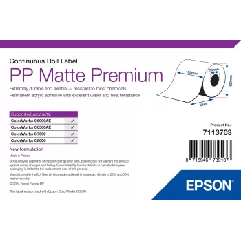 Epson 7113703 rolo de etiquetas branco rolo de etiquetas autoadesivas