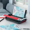 GBC CombBind® CB15 encadernadora manual, encadernadora de pente, manual, 165 folhas, preto, vermelho