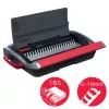 GBC CombBind® CB15 encadernadora manual, encadernadora de pente, manual, 165 folhas, preto, vermelho