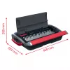 GBC CombBind® CB15 encadernadora manual, encadernadora de pente, manual, 165 folhas, preto, vermelho