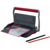 GBC CombBind® CB15 encadernadora manual, encadernadora de pente, manual, 165 folhas, preto, vermelho