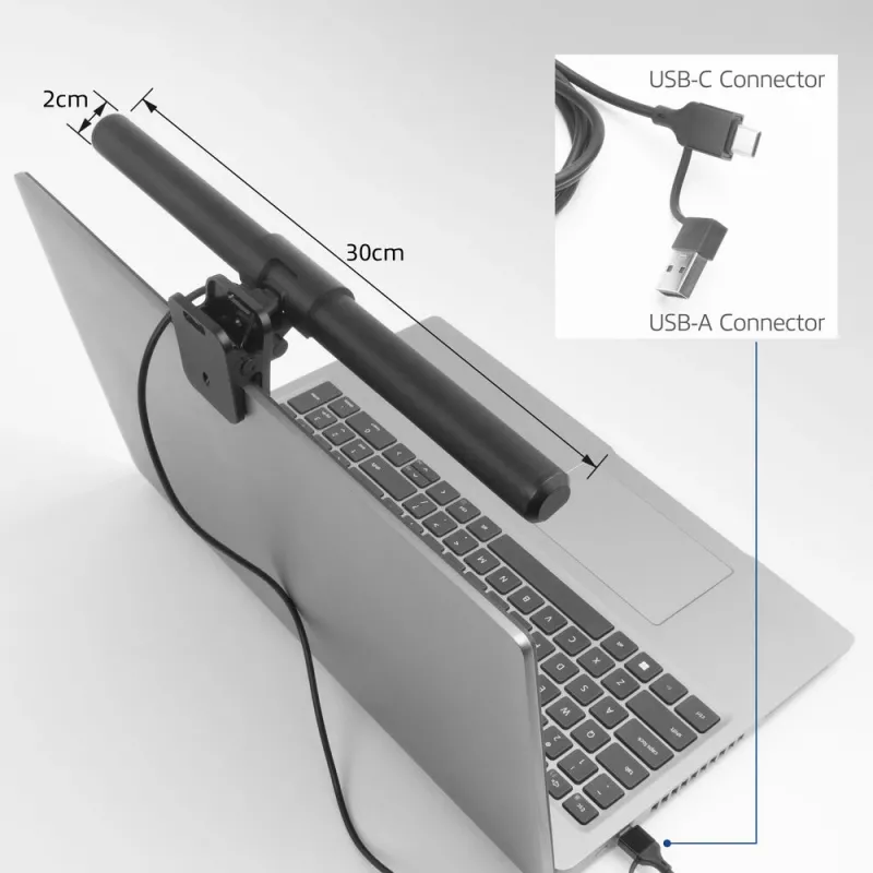 Barra de luz LED para portátil ACT AC8050, regulável, alimentada por USB
