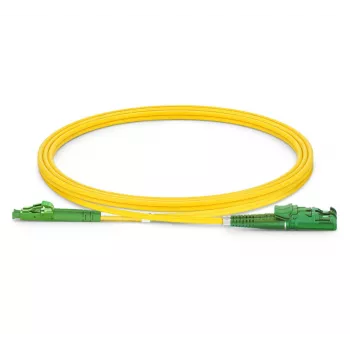 Cabo de patch de fibra ótica EQUIP E2000/APC para LC/APC 5,00 m SM Duplex OS2 Amarelo