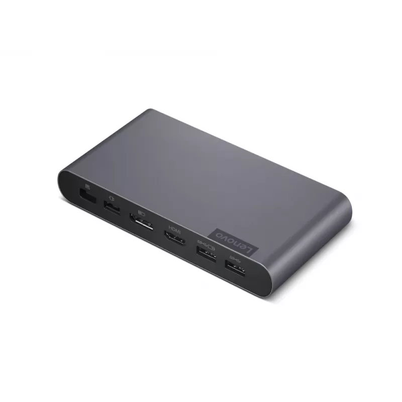Lenovo 40B30090IT dock USB-C para portátil / replicador de portas, 2x USB 3.2 Gen 2, cinzento