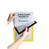 Durable DURAFRAME MAGNETIC moldura informativa A4, amarelo, embalagem de 5 (486904)