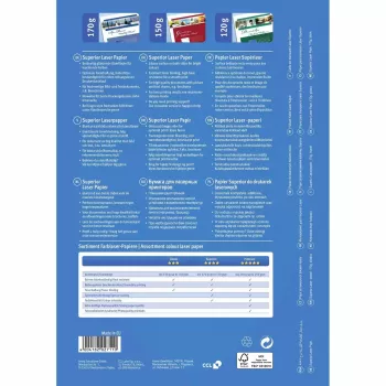 Papel fotográfico A4 Avery Premium Colour Laser 170 g/m² Brilhante Branco 1298