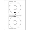 Etiquetas para CD HERMA A4 Ø 116 mm branco papel mate opaco 50 unid.