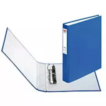 Dossier de anéis Herlitz 05365044 A5 azul polipropileno