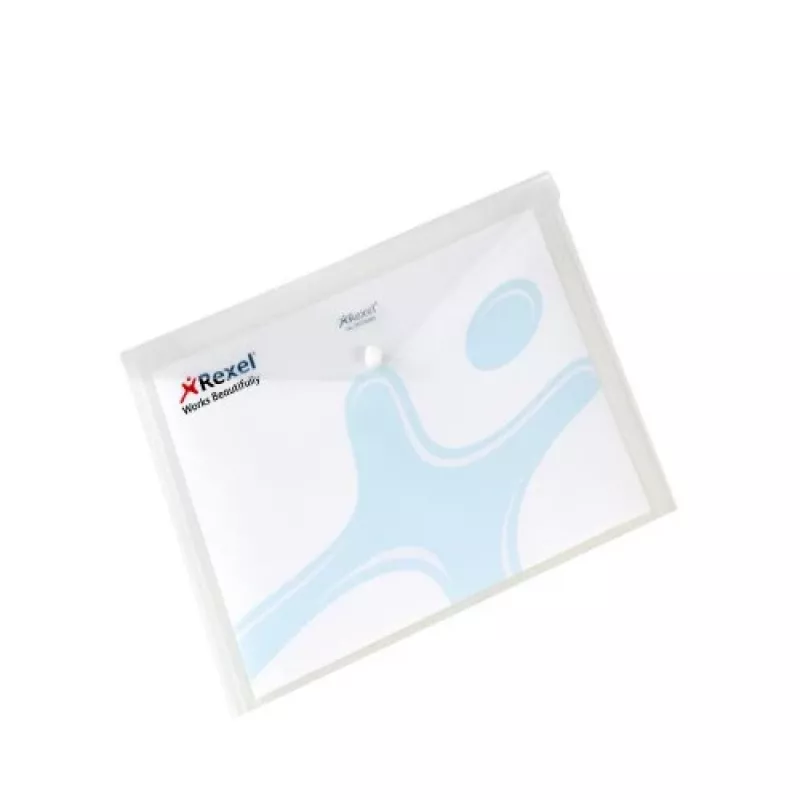 Rexel 16129WH A4 pasta para documentos, polipropileno (PP), pack de 5, branca
