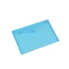 Rexel 16129BU bolsa porta-documentos A4 com fecho de botão de pressão, polipropileno (PP), embalagem de 5 un., azul translúcido
