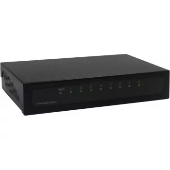 Switch não gerido Dexlan 891008 8 portas Gigabit Ethernet preto