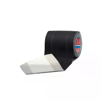 Fita TESA 4611 preta 25 m borracha
