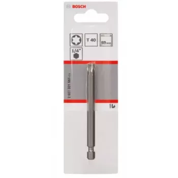 Bosch 2607001660 ponta de chave de fendas Torx T40, extradura, E 6.3, 1 unid.