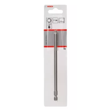 Bosch 2607001674 ponta de chave de fendas Torx T30, extradura, E 6.3, 1 unid.