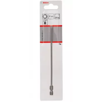Bosch 2607001664 ponta de chave de fendas Torx T10, extradura, E 6,3, 1 un.