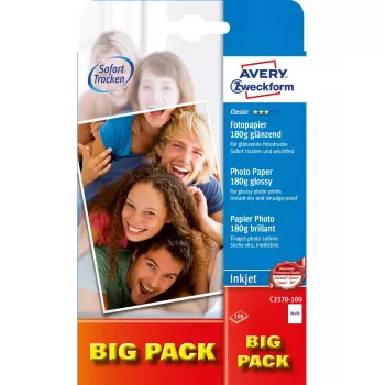 Papel fotográfico Avery Classic Inkjet 10x15cm 180g