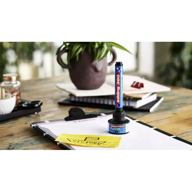 Marcador Edding 380 Ponta Bullet Preto Azul Verde Vermelho