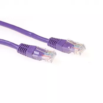 ACT Roxo 20 metros Cabo de rede U/UTP CAT5E com fichas RJ45