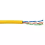 Cabo de rede ACT CAT5E U/UTP flexível Amarelo 100 m