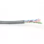 Cabo de rede ACT CAT6 U/UTP flexível Cinzento 100 m