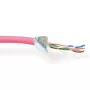 Cabo de rede ACT CAT5E F/UTP LSZH flexível Vermelho 100 m