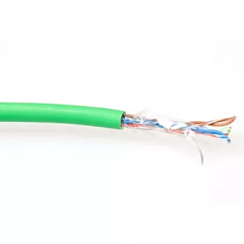 Cabo de rede flexível CAT5E F/UTP LSZH ACT FP770H Verde 100 m