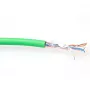 Cabo de rede flexível CAT5E F/UTP LSZH ACT FP770H Verde 100 m