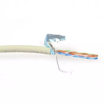 Cabo de rede ACT CAT5E F/UTP LSZH flexível Marfim 100 m