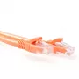 Cabo de rede ACT laranja 2 metros U/UTP CAT6A, com proteção da patilha, com fichas RJ45
