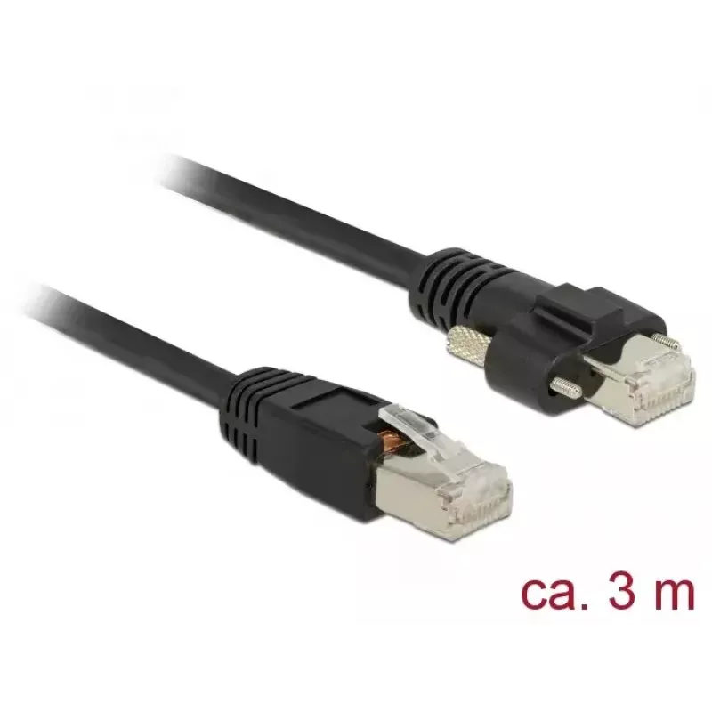 Cabo de rede DeLOCK 85669 RJ-45 Cat6 3 m preto