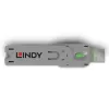 Chave bloqueadora de porta USB Type-A Lindy, verde