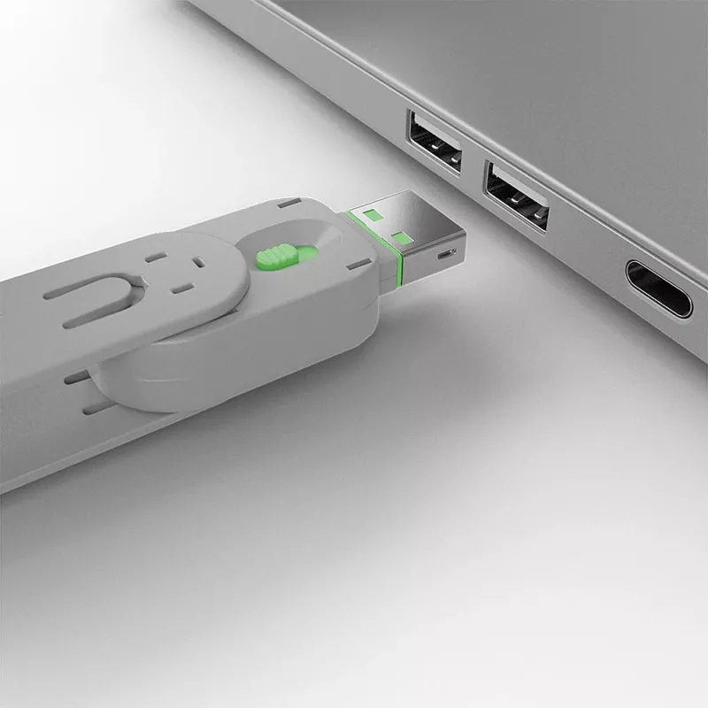 Chave bloqueadora de porta USB Type-A Lindy, verde