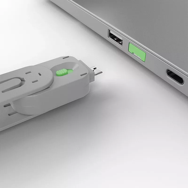 Chave bloqueadora de porta USB Type-A Lindy, verde